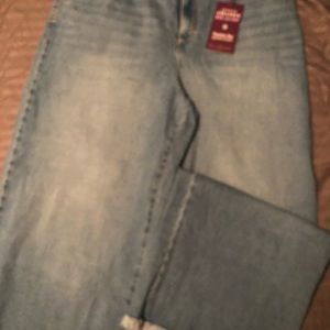 New Gloria Vanderbilt Wide Leg Crop Jeans Size 14